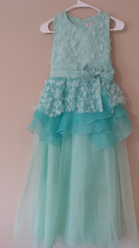 Ai Meng Baby teal child's ball gown child's large